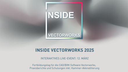 Kostenlose Weiterbildung - INSIDE VECTORWORKS AM 12. MÄRZ